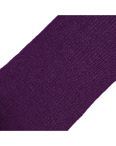 Echarpe en Laine & Alpaga mélangés Théodore violette - 215x35cm